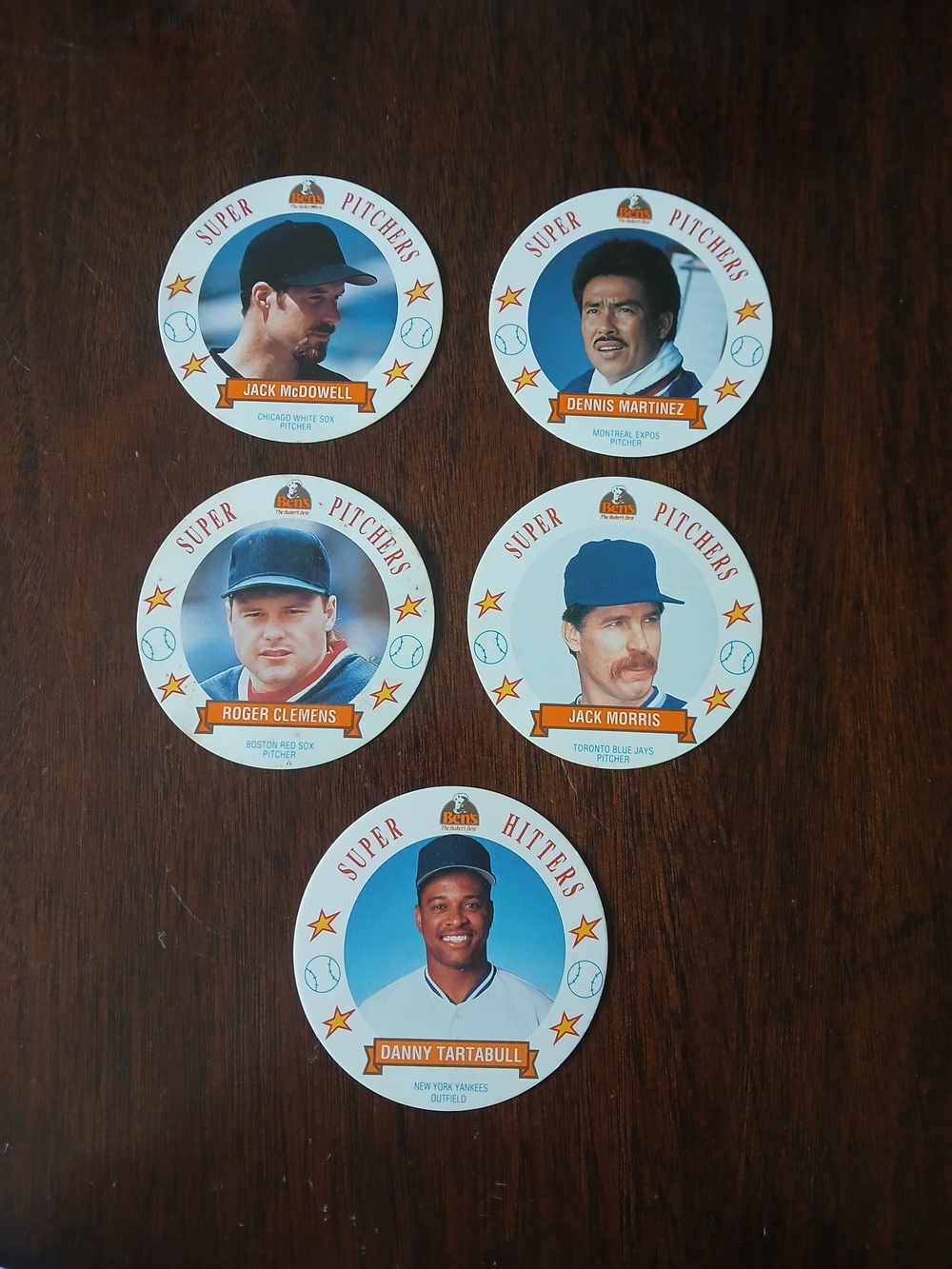 1992/93 Bens Vintage Baseball Super Pitchers & Hitters Collectible Card Set